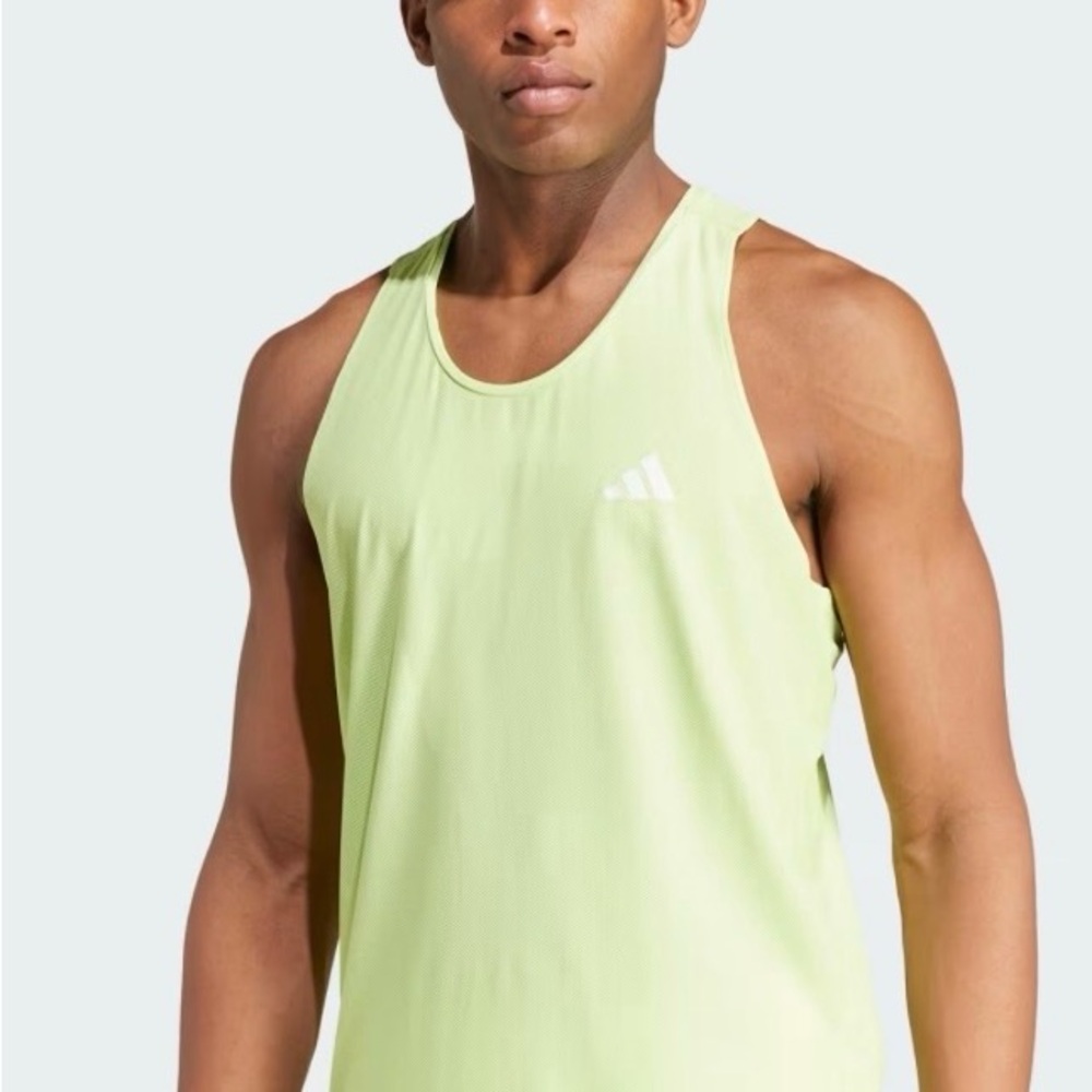 Adidas Men's Lime Green Tank Top